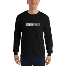 Load image into Gallery viewer, Men’s Long Sleeve Shirt - freke-deke® yin yang logo distressed