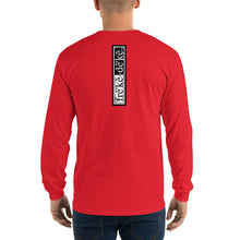 Load image into Gallery viewer, Men’s Long Sleeve Shirt - freke-deke® yin yang logo distressed