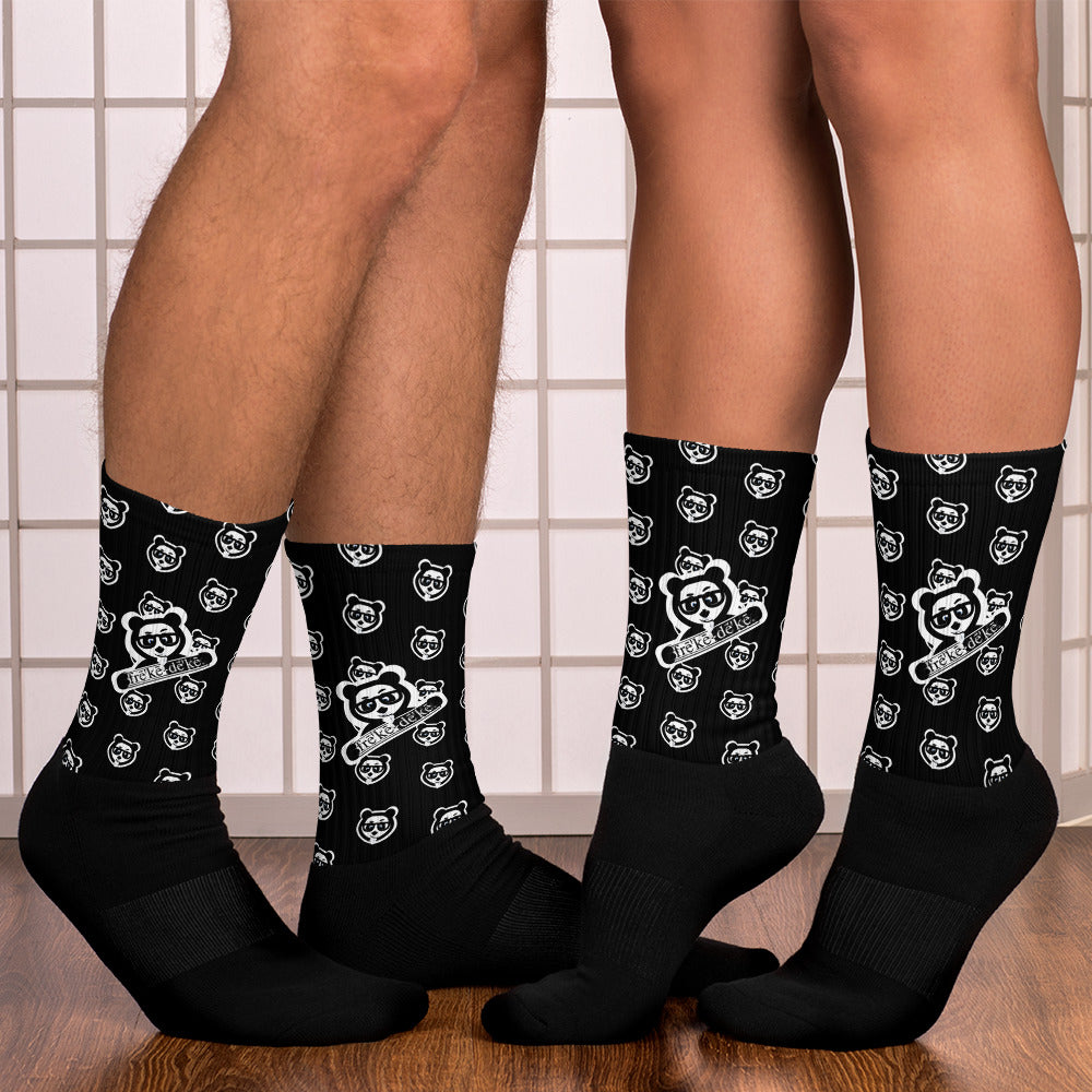 YY Pandamonium Socks (Black) — frē'kē-dē'kē®