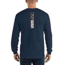 Load image into Gallery viewer, Men’s Long Sleeve Shirt - freke-deke® yin yang logo distressed
