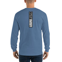 Load image into Gallery viewer, Men’s Long Sleeve Shirt - freke-deke® yin yang logo distressed
