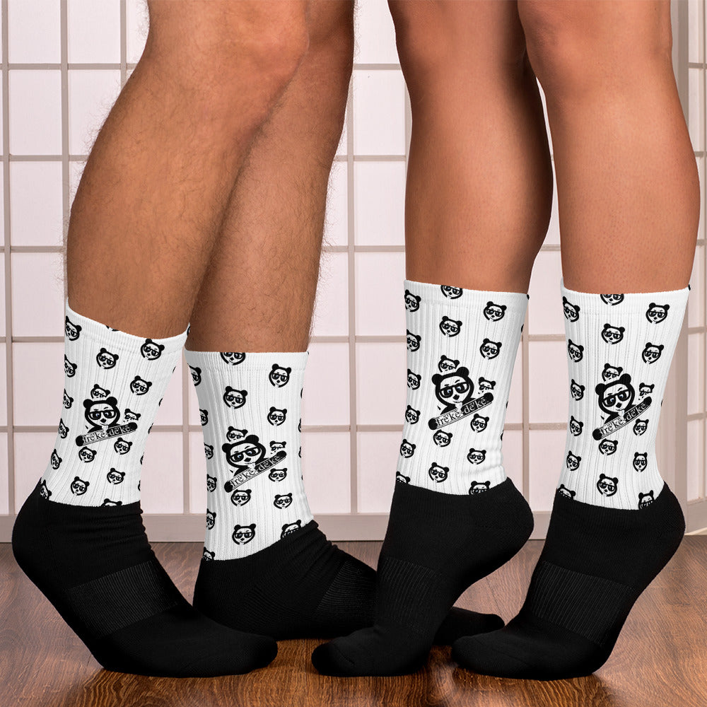 YY Pandamonium Socks (White) — frē'kē-dē'kē®